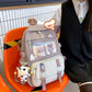 Buy now JQWSVE Kawaii Backpack with Kawaii Pins and Accessories Cute Backpack Aesthetic Backpack Women Lightweight Travel Rucksack at indiglob india