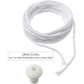 BBTO 6.56 Feet Candle Oil Lamp Wicks Replacement Braided Round Wick for Oil Lamps, DIY Handmade Candle Lantern Making Supplies for Christmas Eve Halloween Party(2.6 mm/ 0.1 Inch)