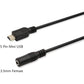 Onvian 3.5mm Female to 5 Pin Mini USB Male Microphone Adapter Cable