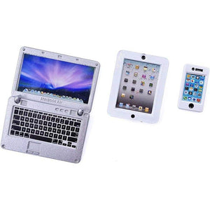 20Pcs Miniature Laptop Computer Tablet Toy Phone Pad and Hamburger Fries Cola Fast Food Cake Coffee Juice Fits Barbie Doll Accessories Scale Dollhouse Playsets Girl Mini Drink Food Party - My Store