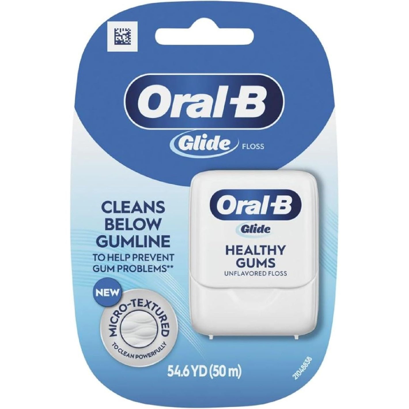 Oral-B Glide Healthy gums, unflavored floss 50M (Pack of 6)
