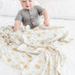 Buy now Copper Pearl Large Premium Knit Baby Swaddle Receiving Blanket Chip at indiglob india