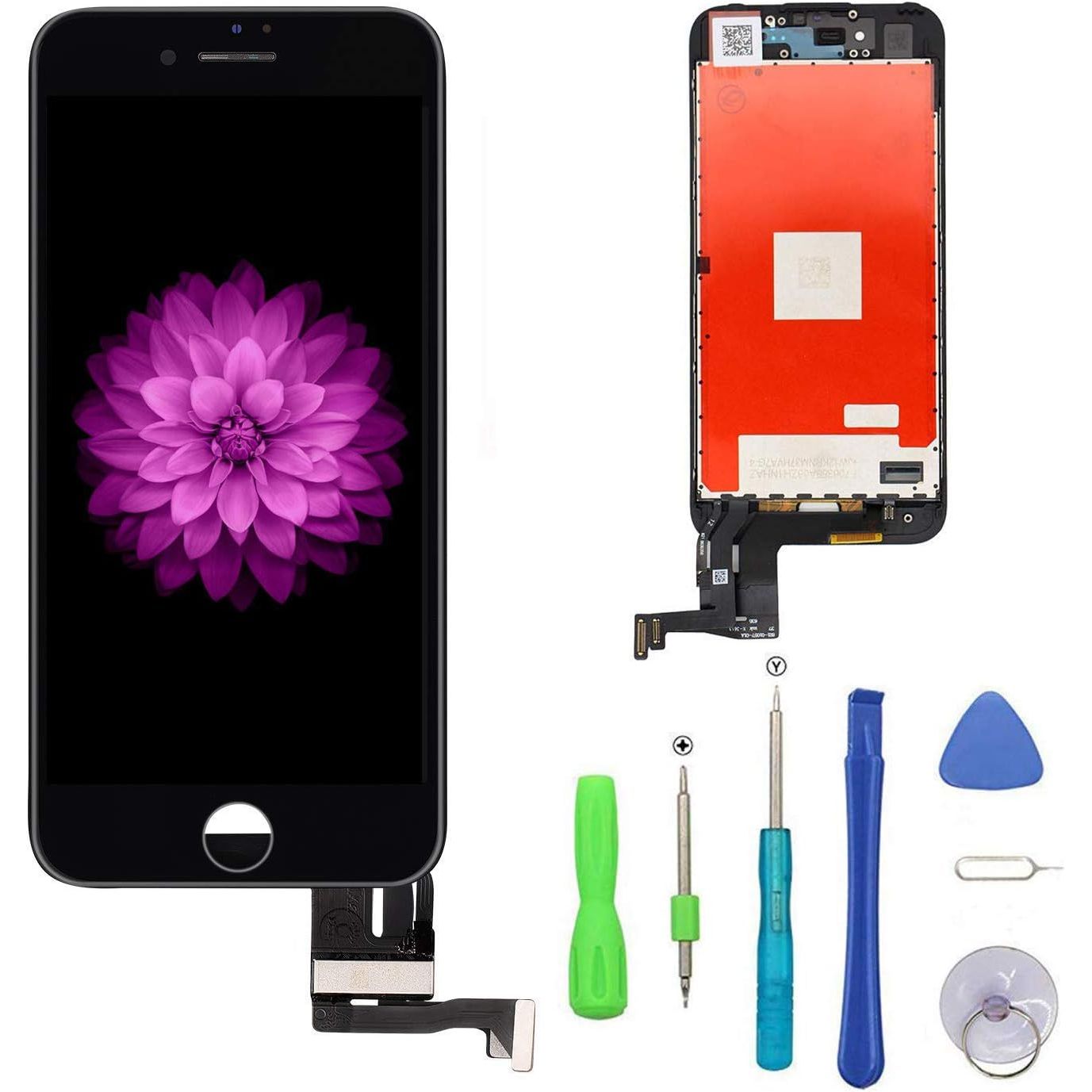 Buy now Compatible with iPhone 7 Plus Screen Replacement Black（5.5‘’）, LCD Display & Touch Screen Digitizer Frame Assembly Set with 3D Touch Free Repair Tools at indiglob india