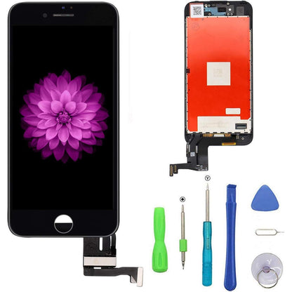 Compatible with iPhone 7 Plus Screen Replacement Black（5.5‘’）, LCD Display & Touch Screen Digitizer Frame Assembly Set with 3D Touch Free Repair Tools