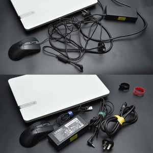 60PCS Fastening Cable Ties Reusable, Premium 6-Inch Adjustable Cord Ties, Microfiber Cloth Cable Management Straps Hook Loop Cord Organizer Wire Ties Reusable (Assorted Colors)