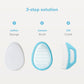 Buy now Frida Baby The 3-Step Cradle Cap System, DermaFrida The FlakeFixer, Sponge, Brush, Comb and Storage Stand for Babies with Cradle Cap, White-Blue at indiglob india