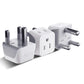 Buy now Ceptics Schuko Germany, France Plug Adapter, Dual Input - Ultra Compact Light Weight - Usa to Russia, South Korea Travel Adaptor Plug - Type E/F (3 Pack) Type M - South Africa, Namibia 3 Pack at indiglob india