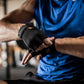 Harbinger Power Non-Wristwrap Workout Weightlifting Gloves with StretchBack Mesh and Leather Palm