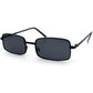 SA106 Mens Retro Vintage Narrow Rectangular Pimp Metal Sunglasses