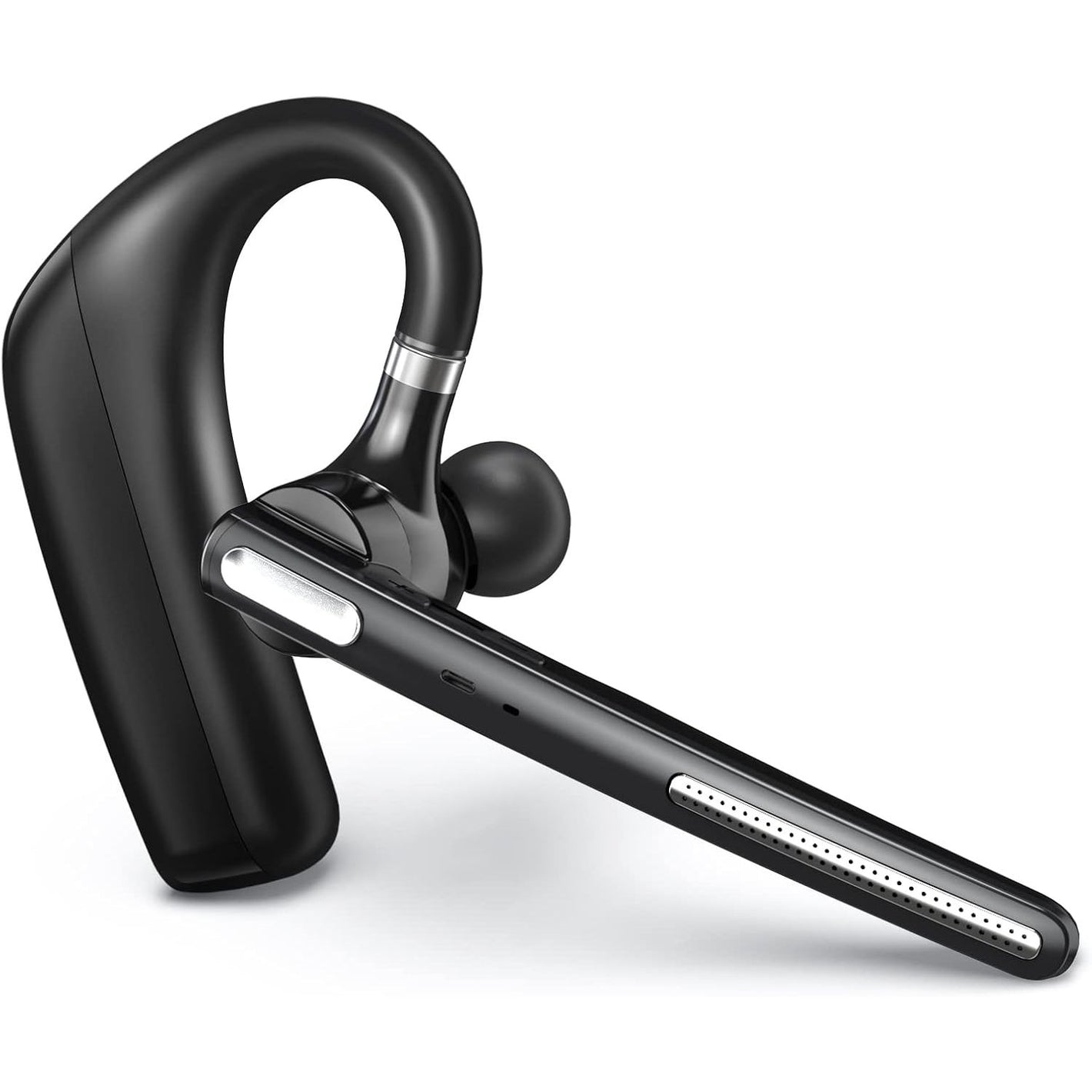 Bluetooth Headset - Wireless Headset with Microphone 90 Days Standby/110 Hours Talktime, Bluetooth Earpiece for Cell Phone/PC Tablet/Laptop Computer, Headphones for Trucker/Driver/Business