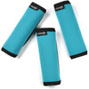 Cosmos Pack of 3 Neoprene Luggage Handle Wrap Handle Grip Luggage Identifier for Travel Bag Luggage Suitcase (Black Color) - Aqua Blue