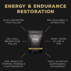 Buy now Surthrival: Pine Pollen Powder (48g), Wild Harvested, Energy & Endurance Restoration at indiglob india