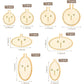 ZOCONE 10 Pack Mini Embroidery Hoops - Small Round & Oval Wood Hoops for DIY Embroidery Projects
