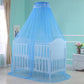 Baby Infant Toddler Bed Dome Cots Mosquito Netting Hanging Bed Net Mosquito Bar Frame Palace-Style Crib Bedding Set (White Mosquito Netting Only, Without Stand)