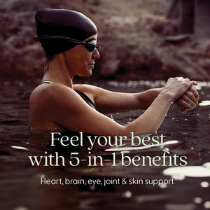 New Chapter Wholemega Fish Oil Supplement - 2000mg per Serving, Clinically Proven Wild Alaskan Salmon Oil with Omega-3 + Vitamin D3 + Astaxanthin, 120 Softgels