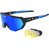 X-TIGER Polarized Sports Sunglasses with 5 Interchangeable Lenses,Mens Womens Cycling Bike Glasses,Baseball Running Fishing - Tbb-5lens