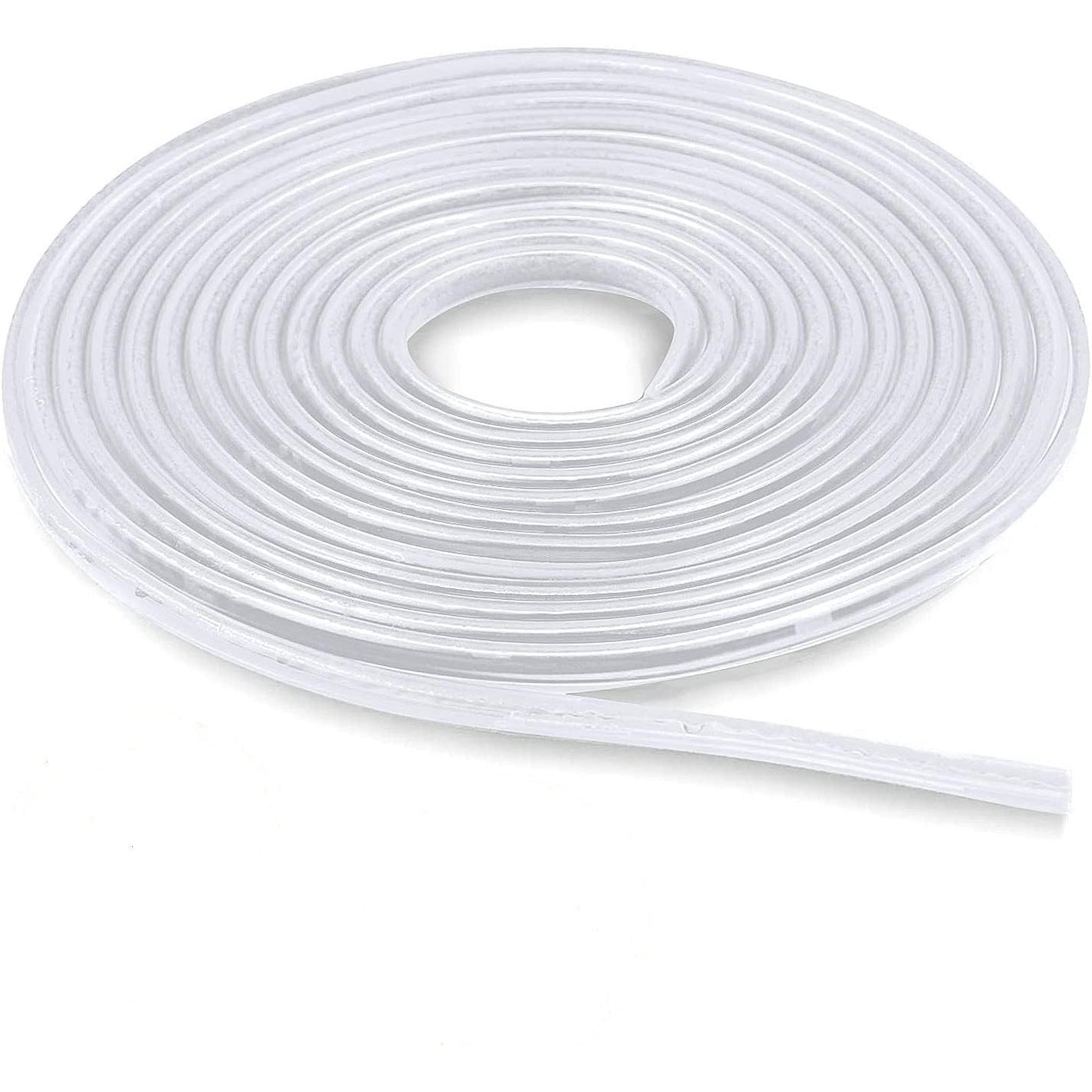 Firlar Car Door Edge Guards 16.4ft(5M) Rubber U Shape Edge Trim Seal Protector Car Protection Door Edge Fit for Universal Car (Transparent, 16.4ft(5M))