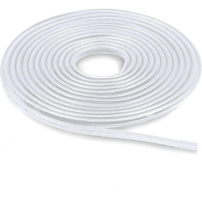 Firlar Car Door Edge Guards 16.4ft(5M) Rubber U Shape Edge Trim Seal Protector Car Protection Door Edge Fit for Universal Car (Transparent, 16.4ft(5M))