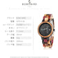 BOBO BIRD Wood Watches Colorful Wood WristWatches Week & Date Display Multifunction Handmade Quartz Watch Sport Chronograph Unique Wristwatch for Men Women