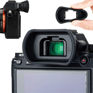Soft Silicon Camera Viewfinder Eyecup Eyepiece Eyeshade for Sony A7RIV A7RIII A7III A7SII A7RII A7II A7S A7R A7 A9II A9 A58 A99II Eye Cup Protector Replaces Sony FDA-EP18 FDA-EP16 FDA-EP15