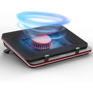 GT500 Powerful Turbo-Fan (5000 RPM) Laptop Cooling Pad with Infinitely Variable Speed,Seal Foam for Rapid Cooling Gaming Laptop,13-17.3inch Laptop Cooler with 3-Port USB Hub