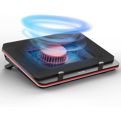 GT500 Powerful Turbo-Fan (5000 RPM) Laptop Cooling Pad with Infinitely Variable Speed,Seal Foam for Rapid Cooling Gaming Laptop,13-17.3inch Laptop Cooler with 3-Port USB Hub