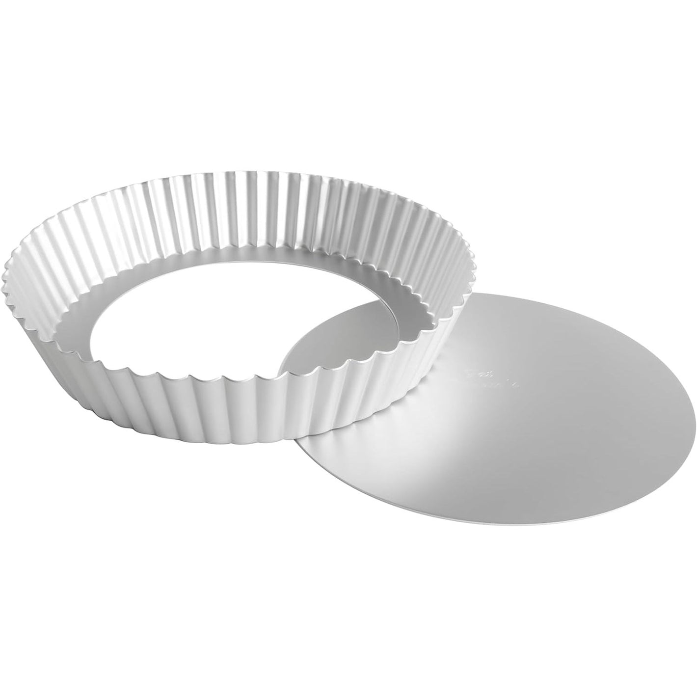 Fat Daddio's PFT-102 Round Fluted Tart Pan, 10 x 2 Inch