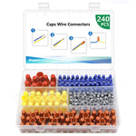 Buy now 240 Pcs Electrical Wire Connectors Screw Terminals - Twist Nuts Caps Wire Connection, Spring Insert Assortment kit at indiglob india