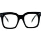 JuicyOrange Super Oversized Clear Lens Glasses Thick Square Frame Fashion Eyeglasses