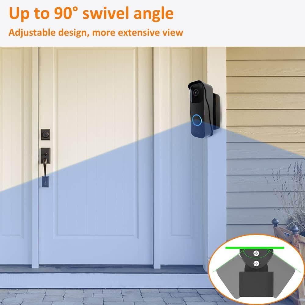 Blink Video Doorbell Mount by AutoSonic | Adjustable Design, Anti-Theft and Improve Viewing Angle | Blink Home Security Accessories | Black - My Store