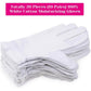 100 Percent Cotton Gloves for Dry Hands Eczema, Selizo 10 Pairs White Cotton Gloves for Women Dry Hands Moisturizing Cosmetic Sensitive Irritated Skin Spa - My Store