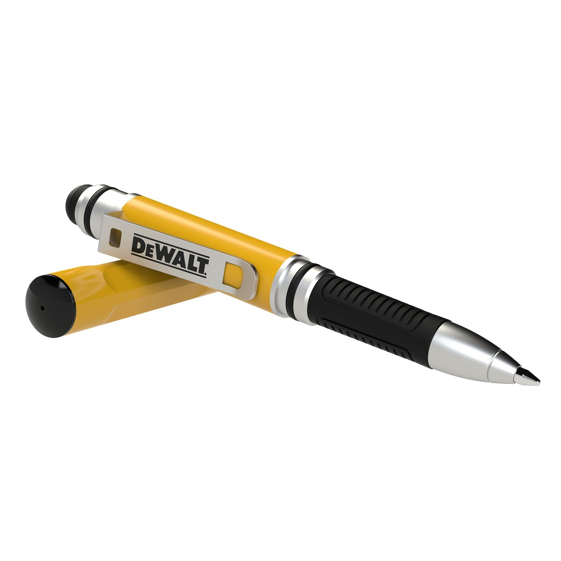 Buy now DEWALT Heavy Duty 3-in-1 Mini Stylus Pocket Pen, Tablet Pens for iPad, EDC Touch Screen Pens, Ballpoint w/Touchscreen Tip, Keypad Tip, Compatible iPhone Stylus Pen, Extra Ink Cartridge, Gifts for Dad at indiglob india