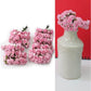144pc Beautiful Artificial Paper Rose Flower Wedding Card Embellishment, Pink - My Store