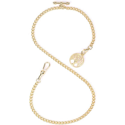 ManChDa Pocket Watch Chain Double Albert Chain T-Bar Watch Chain