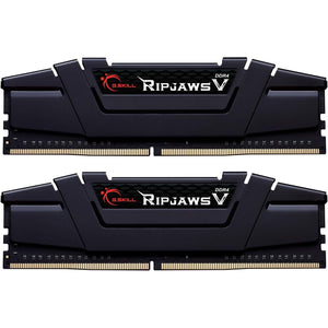G.SKILL RipjawsV Series DDR4 RAM (XMP) 16GB (2x8GB) 3200MT/s CL16-18-18-38 1.35V Intel AMD Desktop Computer Memory U-DIMM - Black (F4-3200C16D-16GVKB)