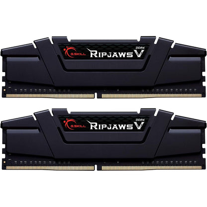 G.SKILL RipjawsV Series DDR4 RAM (XMP) 16GB (2x8GB) 3200MT/s CL16-18-18-38 1.35V Intel AMD Desktop Computer Memory U-DIMM - Black (F4-3200C16D-16GVKB)