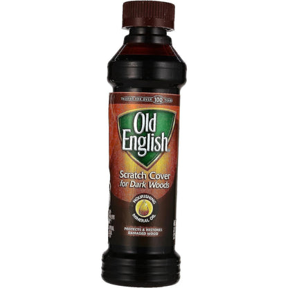 Old English 75144 Scratch Cover For Dark Woods, 8oz Bottle, Wood Polish