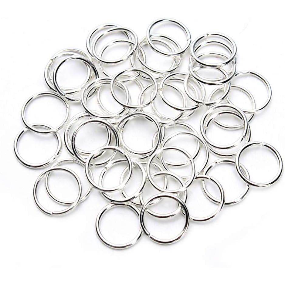 1 Box(1450PCS) Assorted Sizes Metal Closed Open Jump Rings Connecters for Necklace Bracelet DIY Jewelry Making Findings Kits(3mm 4mm 5mm 6mm 7mm 8mm 10mm)(Silver) - My Store
