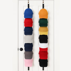 Jokari Over the Door Cap Rack Organizer 2 Pack Holds Up to 16 Baseball Hats Hat Storage System for Men Women and Kids Adjustable Closet Hanger with Hooks for Easy Hat Display