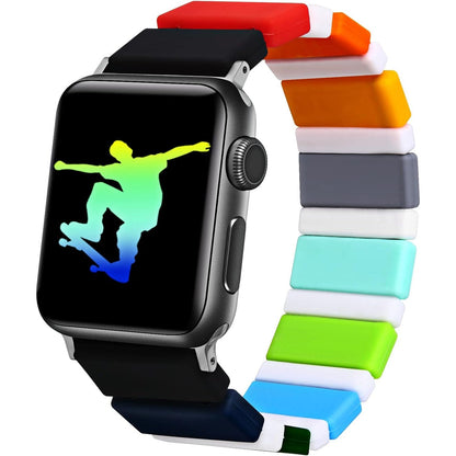 VIQIV Stretchy Watch Bands Compatible with Apple Watch Band 49mm 44mm 45mm 42mm 38mm 41mm 40mm for Women Men, Soft Silicone Sport Loop Elastic Straps Wristbands Replacement for iWatch Series Ultra SE 8 7 6 5 4 3 2 1