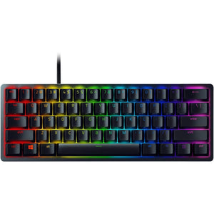 Razer Huntsman Mini 60% Gaming Keyboard: Clicky Optical Switches - Rapid Trigger Mode - Chroma RGB Lighting - PBT Keycaps - Onboard Memory - Snap Tap - Classic Black