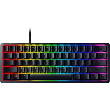 Razer Huntsman Mini 60% Gaming Keyboard: Clicky Optical Switches - Rapid Trigger Mode - Chroma RGB Lighting - PBT Keycaps - Onboard Memory - Snap Tap - Classic Black