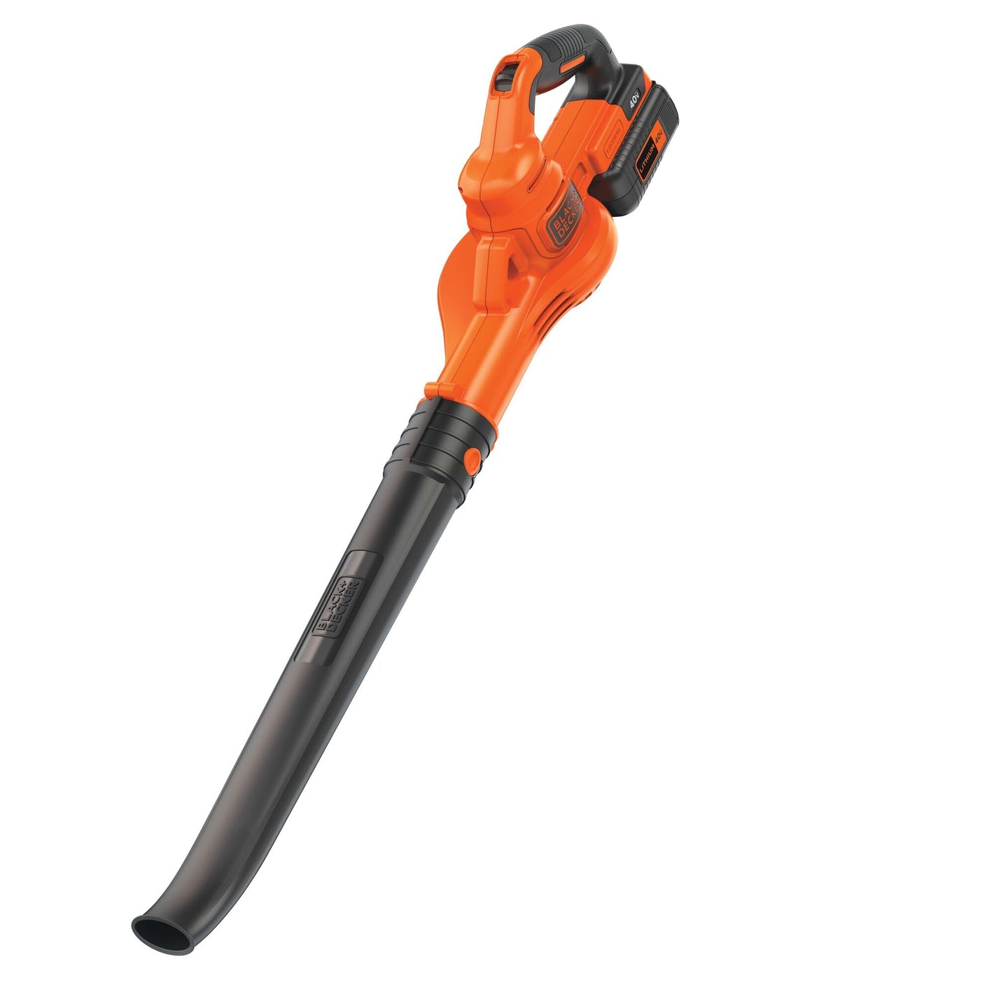 Buy now BLACK+DECKER Cordless Leaf Blower, 40V MAX , Leaf Blower Cordless with Battery and Charger, 125 MPH Air Speed, Lightweight Handheld Yard Sweeper (LSW40C) at indiglob india