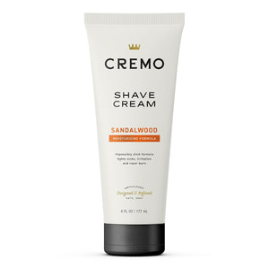 Cremo Sandalwood Shave Cream, Astonishingly Superior Ultra-Slick Shaving Cream for Men, Fights Nicks, Cuts and Razor Burn, 6 Fl Oz