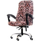 Deisy Dee Computer Office Chair Covers for Stretch Universal Rotating Chair Desk Chairs ONLY Chair Covers (Blue Flower 1, Medium)