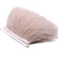 YEQIN 2 Yards Natural & Soft Ostrich Feathers Fringe Trims Ribbon - Used for Dress, Sewing Decoration, Craft Clothing, Boots, Wedding Decoration, DIY, Etc (mistyrose)
