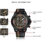 NAVIFORCE Sport Military Watches for Men Waterproof Watch Analog Quartz Leather Band Date Calendar Clock Wristwatch