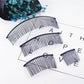 10 PCS Long Metal Wire Hair Clips for Bridal Wedding Party - 40 Teeth/15cm Twist Barrettes Pins Veil Combs Bulk for Women Girls (Black) - My Store