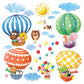 Buy now DECOWALL DA-1406B Animal Hot Air Balloons Kids Wall Stickers Wall Decals Peel and Stick Removable Wall Stickers for Kids Nursery Bedroom Living Room décor at indiglob india
