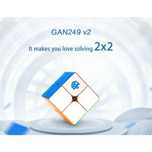 CuberSpeed Gan 249 2x2 stickerless gan 2x2 Speed Cube Gan 249 V2 Speed Cube